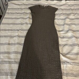 Zara olive green maxi dress